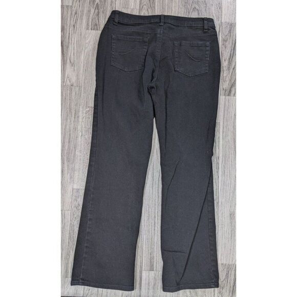 A.N.A. A New Approach Womens Size 12 Pockets Straight Leg Black Denim Jeans - Picture 2 of 11